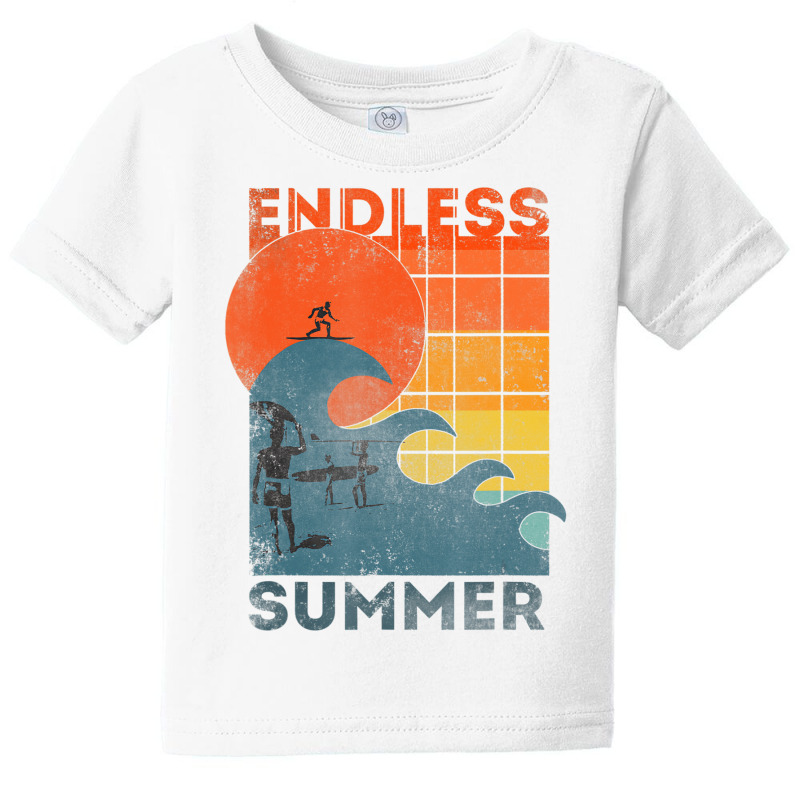 Endless Summer Waves T Shirt Baby Tee by lavinia | Artistshot