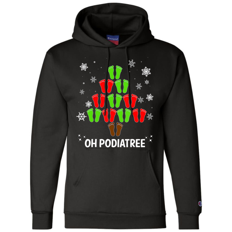 Christmas Tree Oh Podiatree Podiatrist Food T Shir Champion Hoodie | Artistshot