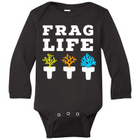 Frag Life Coral Reef Saltwater Funny Aquarium Aqua Long Sleeve Baby Bodysuit | Artistshot