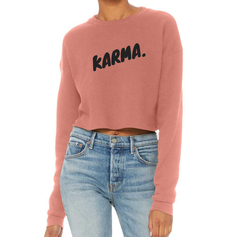 Karma Design Cropped Sweater | Artistshot