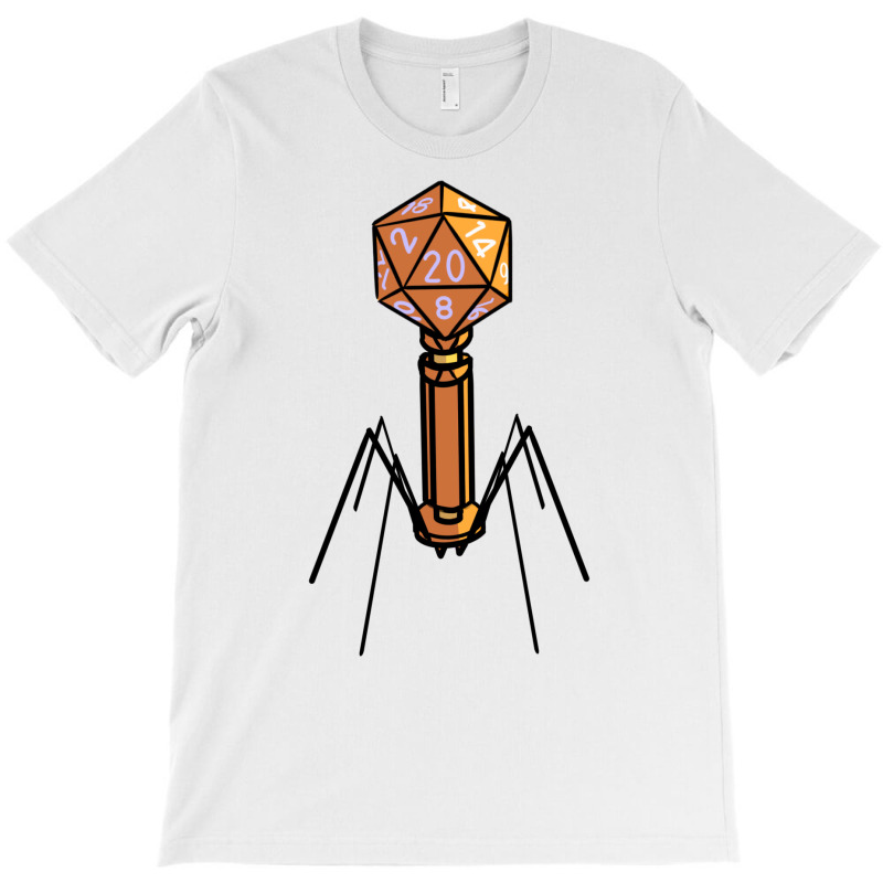 Bacteriophage W 20 Sided Die T-Shirt by lapebiehle | Artistshot