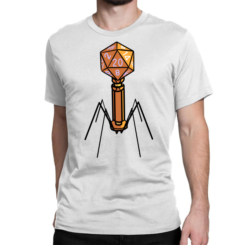 Bacteriophage W 20 Sided Die Classic T-shirt by lapebiehle | Artistshot