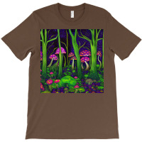 Magic Mushrooms In The Forest 32 T-shirt | Artistshot