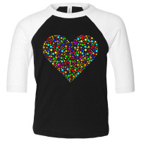 Colorful Polka Dot Heart International Dot Day Nov Toddler 3/4 Sleeve Tee | Artistshot