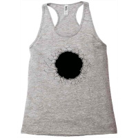 Monochrome Illustrations Of Holes And Cracks Racerback Tank | Artistshot