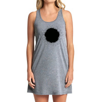 Monochrome Illustrations Of Holes And Cracks Tank Dress | Artistshot