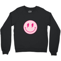 Lightning Bolt Happy Face Motivation Crewneck Sweatshirt | Artistshot