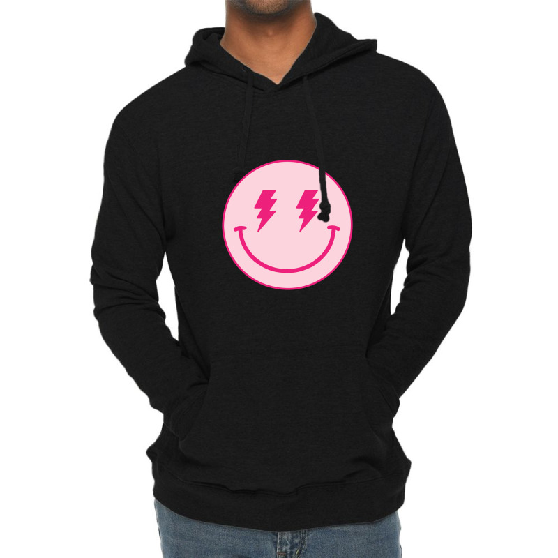 Lightning Bolt Happy Face Motivation Lightweight Hoodie by Yuh2105 | Artistshot