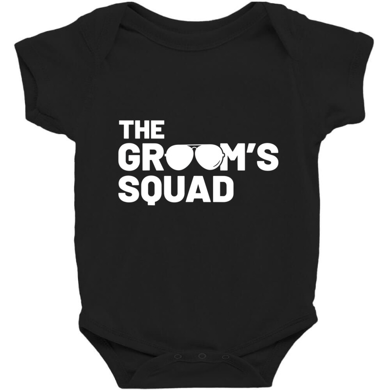 Groomsmen Groom Squat Men Bachelor Supplies Party Baby Bodysuit by fieyzacik | Artistshot