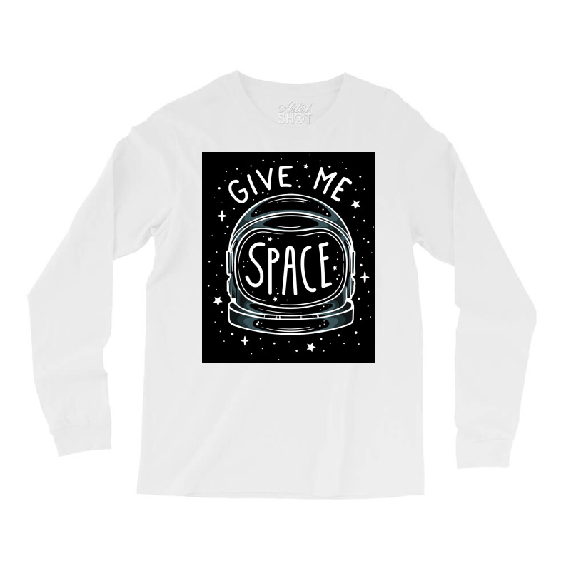 Give Me Space Black Long Sleeve Shirts by MarkWilliams | Artistshot