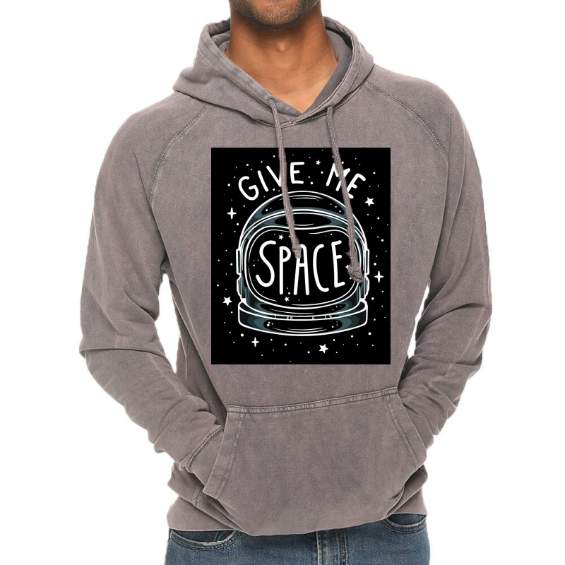 Give Me Space Black Vintage Hoodie by MarkWilliams | Artistshot