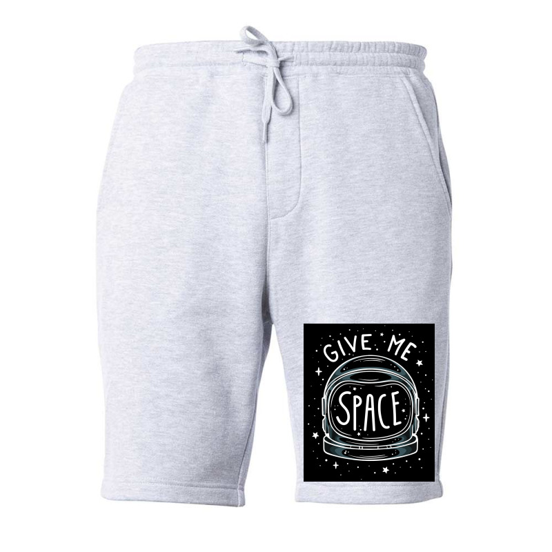 Give Me Space Black Fleece Short by MarkWilliams | Artistshot