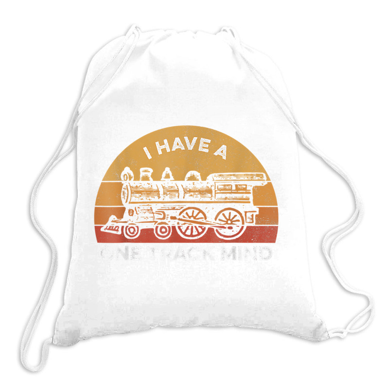 I Have A One Track Mind Railroad Collector Model T Drawstring Bags | Artistshot