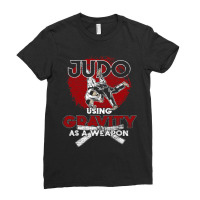 Sparring Athlete Judoka Japanese Martial Artist Gi Ladies Fitted T-shirt | Artistshot