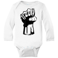 Power To The People Fist   Protest T Shirt Long Sleeve Baby Bodysuit | Artistshot