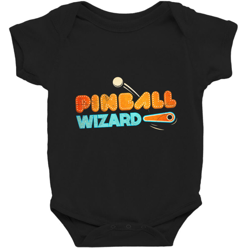 Classic Retro Pinball Design   Pinball Wizard T Sh Baby Bodysuit | Artistshot