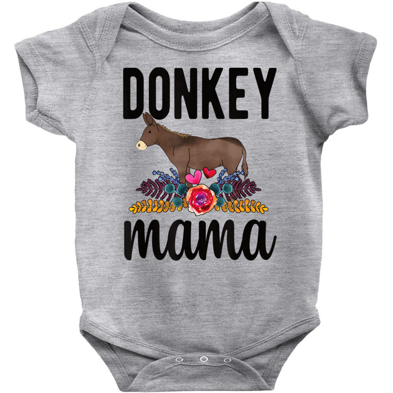 Proud Donkey Mama Donkey Farmer Donkey Owner T Shi Baby Bodysuit by ewubea | Artistshot