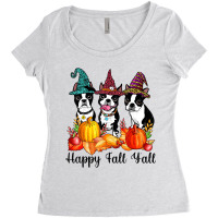 Boston Terrier Dog Lover Fall Ya'll Halloween Cost Women's Triblend Scoop T-shirt | Artistshot