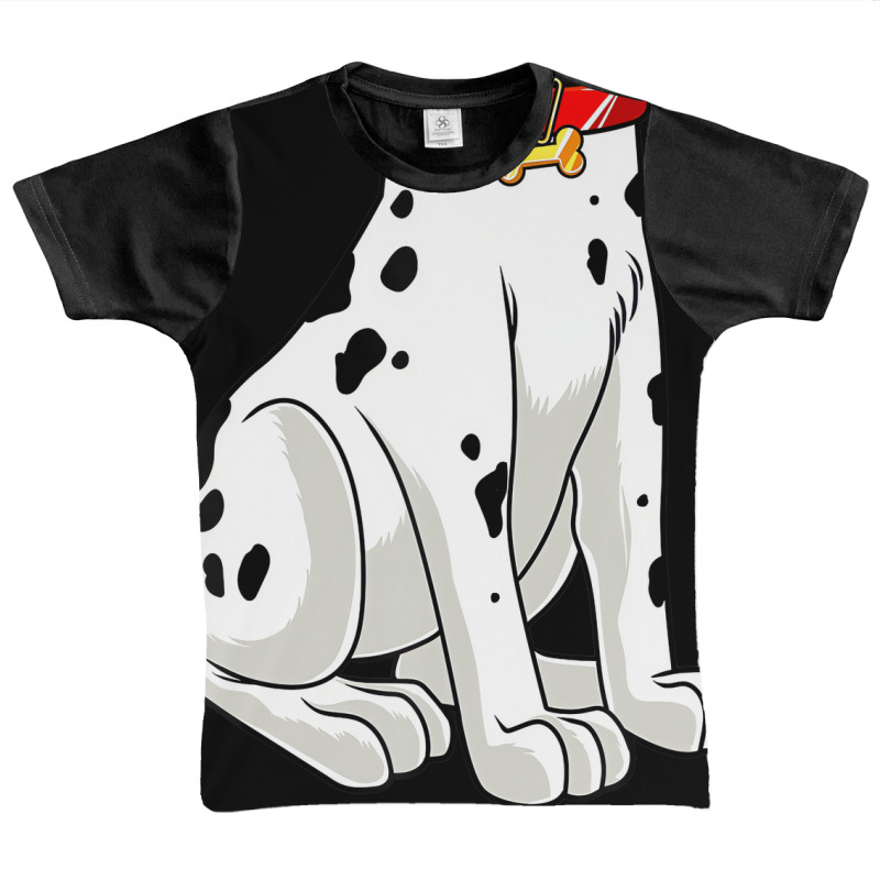 Dalmatian Costume Halloween Dog Print Men Women Ki Graphic Youth T-shirt by tamicam | Artistshot