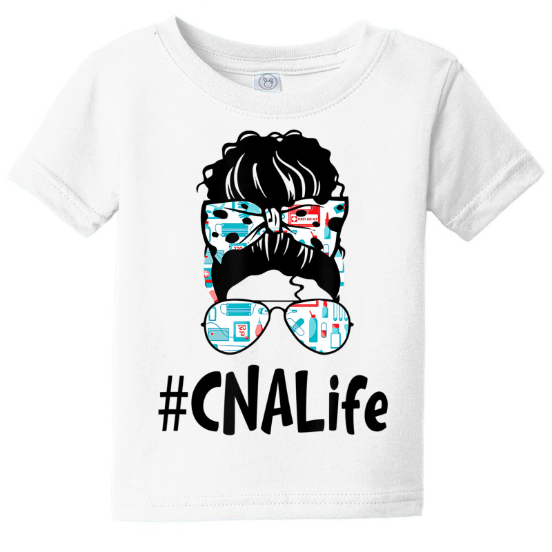 Messy Bun Cna Life Nurse Gift 2021 Ideas Funny T S Baby Tee | Artistshot