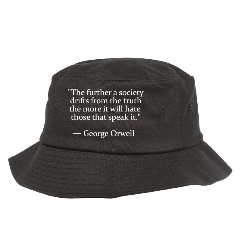 The Furher A Society Quote By George Orwell Bucket Hat by Modena art | Artistshot