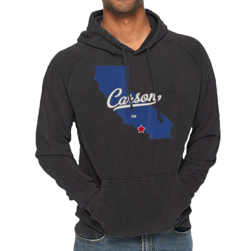 Carson California Ca Map T Shirt Vintage Hoodie | Artistshot