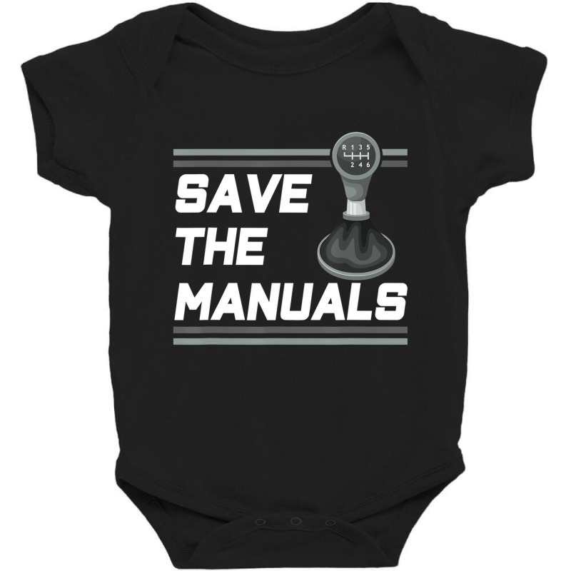 Vintage Save The Stick Manual Transmission Car T S Baby Bodysuit by terrilyn | Artistshot