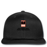 Lightning Bolt Ruins Friendships 16 Printed Hat | Artistshot