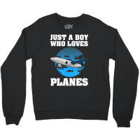 Funny Airplane Designs For Boys Men Plane Pilot Av Crewneck Sweatshirt | Artistshot