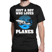 Funny Airplane Designs For Boys Men Plane Pilot Av Classic T-shirt | Artistshot