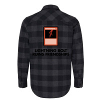 Lightning Bolt Ruins Friendships 19 Flannel Shirt | Artistshot