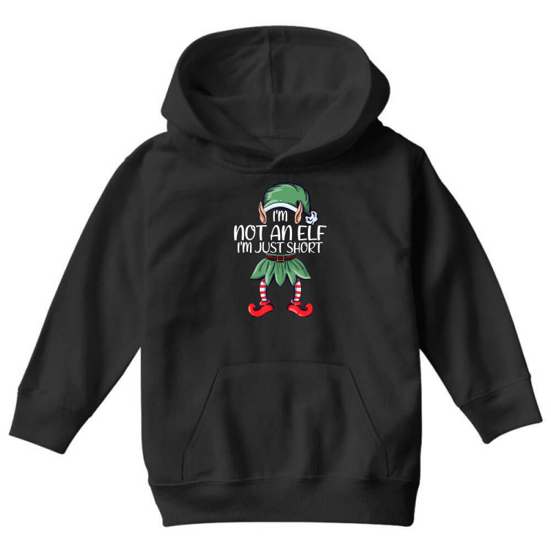 Im Not An Elf Just Short Christmas Matching Family Youth Hoodie | Artistshot