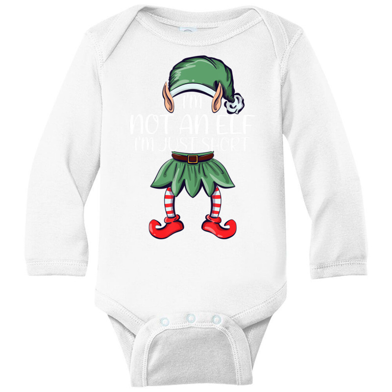 Im Not An Elf Just Short Christmas Matching Family Long Sleeve Baby Bodysuit | Artistshot