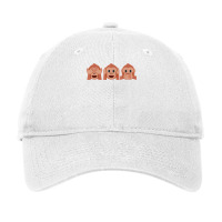 Three Monkeys Emoticon See Hear Speak No Evil Emot Adjustable Cap | Artistshot