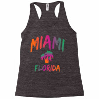 Miami   Florida   Tie Dye Text Print   Classic T S Racerback Tank | Artistshot