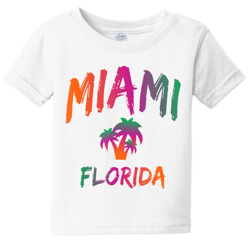 Miami   Florida   Tie Dye Text Print   Classic T S Baby Tee | Artistshot