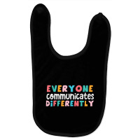 Everyone Communicate Differently Autism Special Ed Baby Bibs | Artistshot