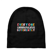 Everyone Communicate Differently Autism Special Ed Baby Beanies | Artistshot