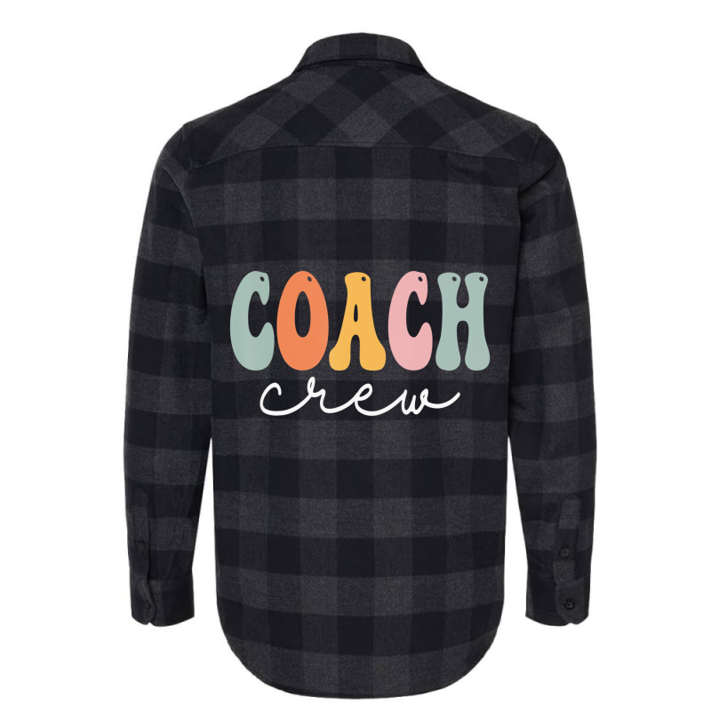 Coach Crew Retro Groovy Vintage Happy First Day Of Flannel Shirt | Artistshot