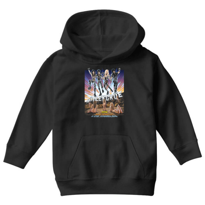 MÃ¶tley CrÃ¼e   The Stadium Tour Los Angeles T Youth Hoodie by fiddolamuf | Artistshot