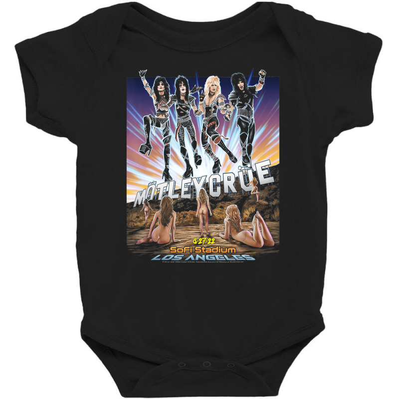 MÃ¶tley CrÃ¼e   The Stadium Tour Los Angeles T Baby Bodysuit by fiddolamuf | Artistshot