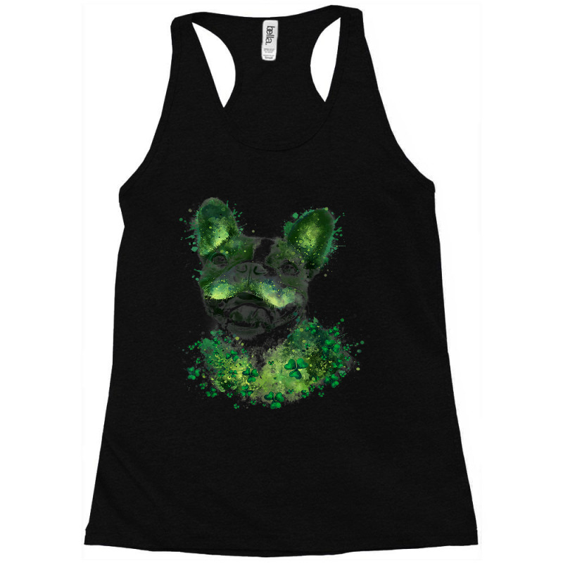 St Patricks Day Boston Terrier Shamrock Pet Dog Lo Racerback Tank by Upsunshine | Artistshot