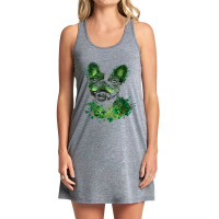 St Patricks Day Boston Terrier Shamrock Pet Dog Lo Tank Dress | Artistshot