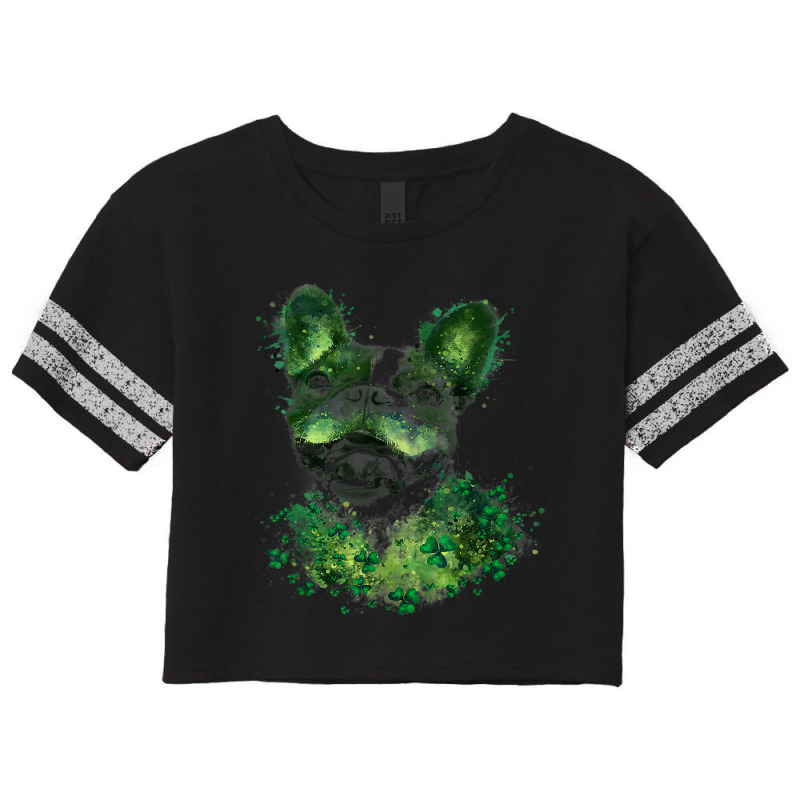 St Patricks Day Boston Terrier Shamrock Pet Dog Lo Scorecard Crop Tee by Upsunshine | Artistshot