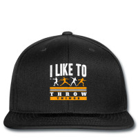 I Like To Throw Things Track And Field Thrower Sho Printed Hat | Artistshot