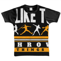 I Like To Throw Things Track And Field Thrower Sho Graphic Youth T-shirt | Artistshot