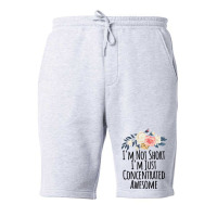 I'm Not Short I'm Just Concentrated Awesome Floral Fleece Short | Artistshot