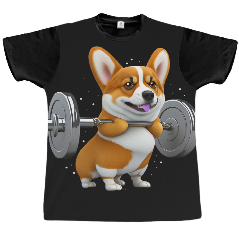 Funny Corgi Lifting Funny Corgi Costume Corgi Love Graphic T-shirt by JESSICAMARTINA | Artistshot