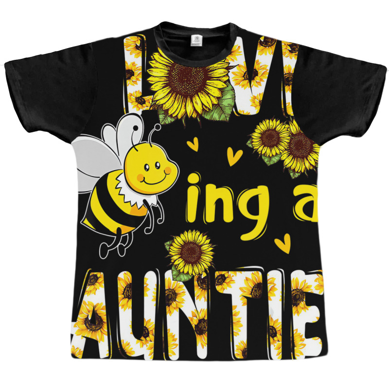 I Love Being A Auntie Sunflower Bee, Mother's Day Graphic T-shirt | Artistshot