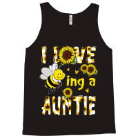 I Love Being A Auntie Sunflower Bee, Mother's Day Tank Top | Artistshot